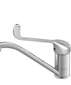 חמת ברז פרח פיה ארוכה מסתובבת עם ידית מרפק 900053 Rotem 900053 Chrome - Rotem 900053 / Chrome