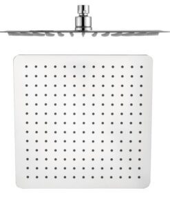 חמת ראש מקלחת נירוסטה מרובע - טריו - 300X300 מ"מ פטמות סיליקון לניקוי אבנית 801505 Trio 801505 Chrome - Trio 801505 / Chrome