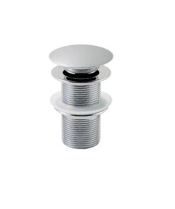 חמת ונטיל קליק 1 1/4 ( לחיצה ) ללא OVER FLOW 801566OP שחור מט Chrome - 801566 / Chrome