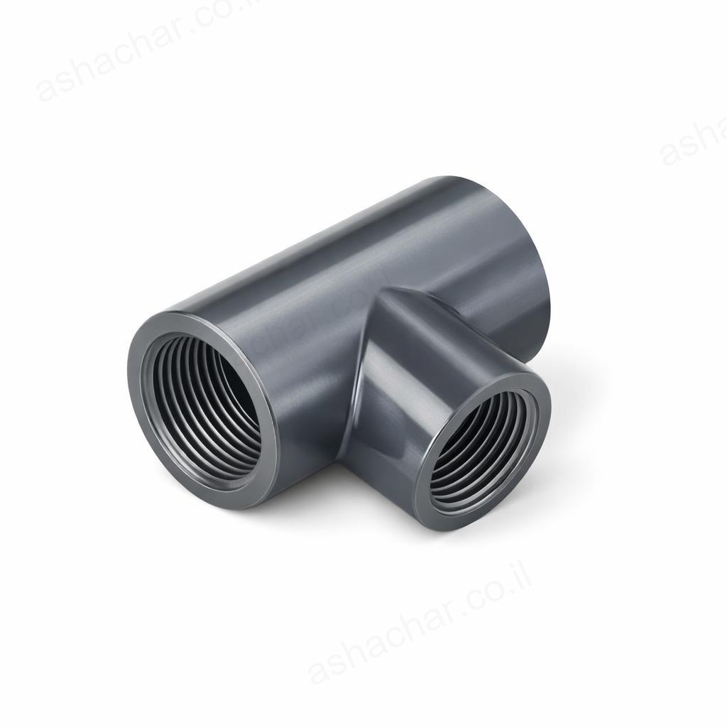 T פלסטיק 3/4 אינץ שחור