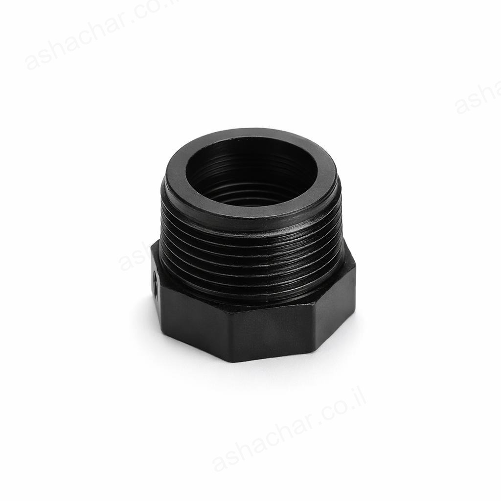 אינץ 3/4 בושינג פלסטיק - שחור