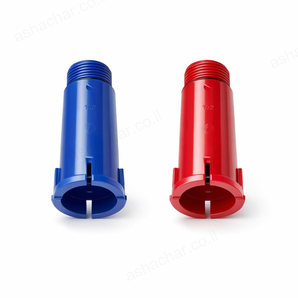 פקק פלסטיק זמני 1/2 שחור