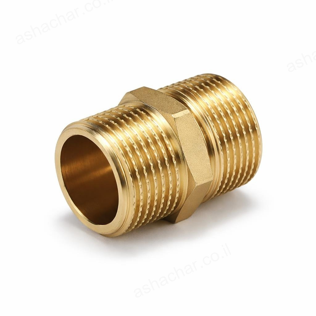 ניפל מעבר נחושת 1/2 - 3/4 זכר - זכר