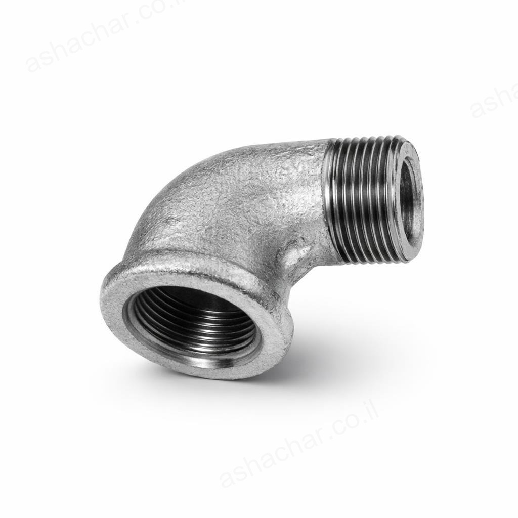 זוית 1/2 אינץ ח.פ. - מגולוון