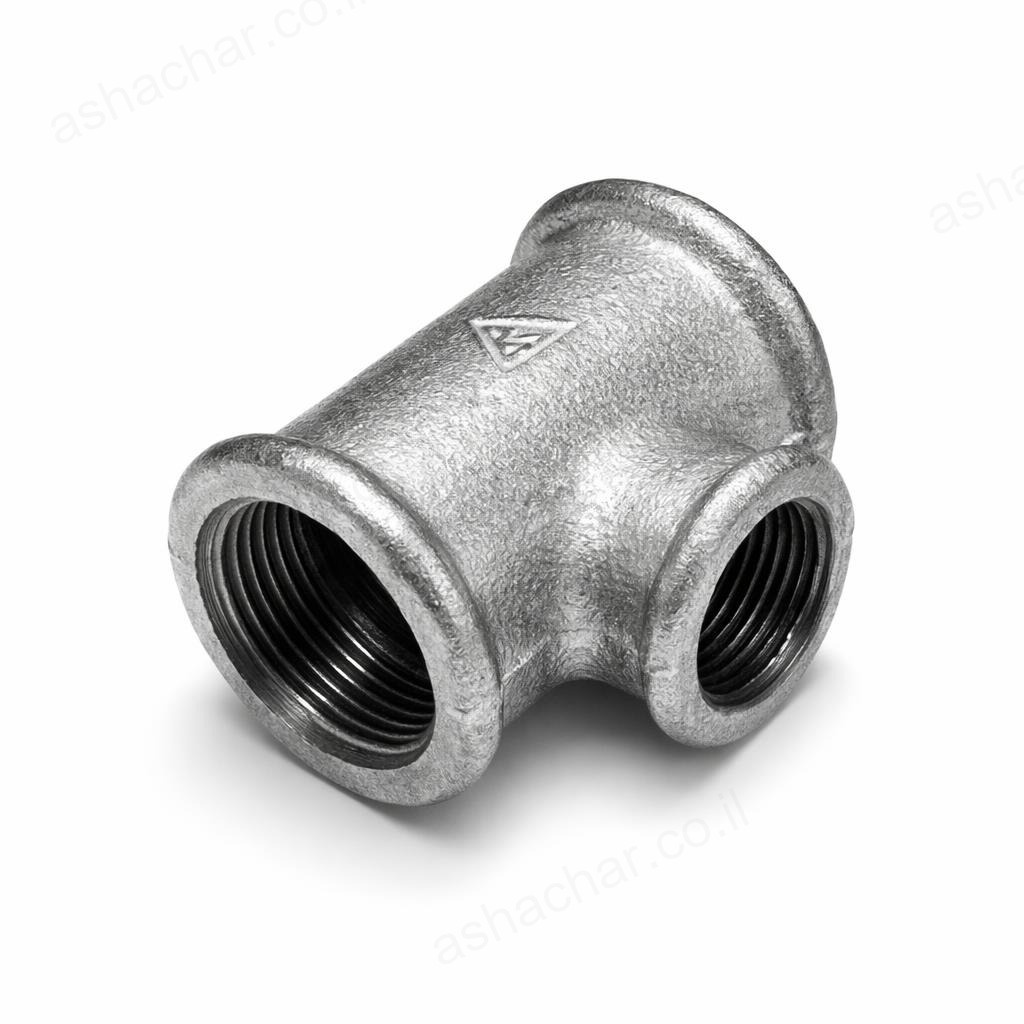 T מעבר מגולוון 1/2 אינץ - 1 פנים/פנים/פנים