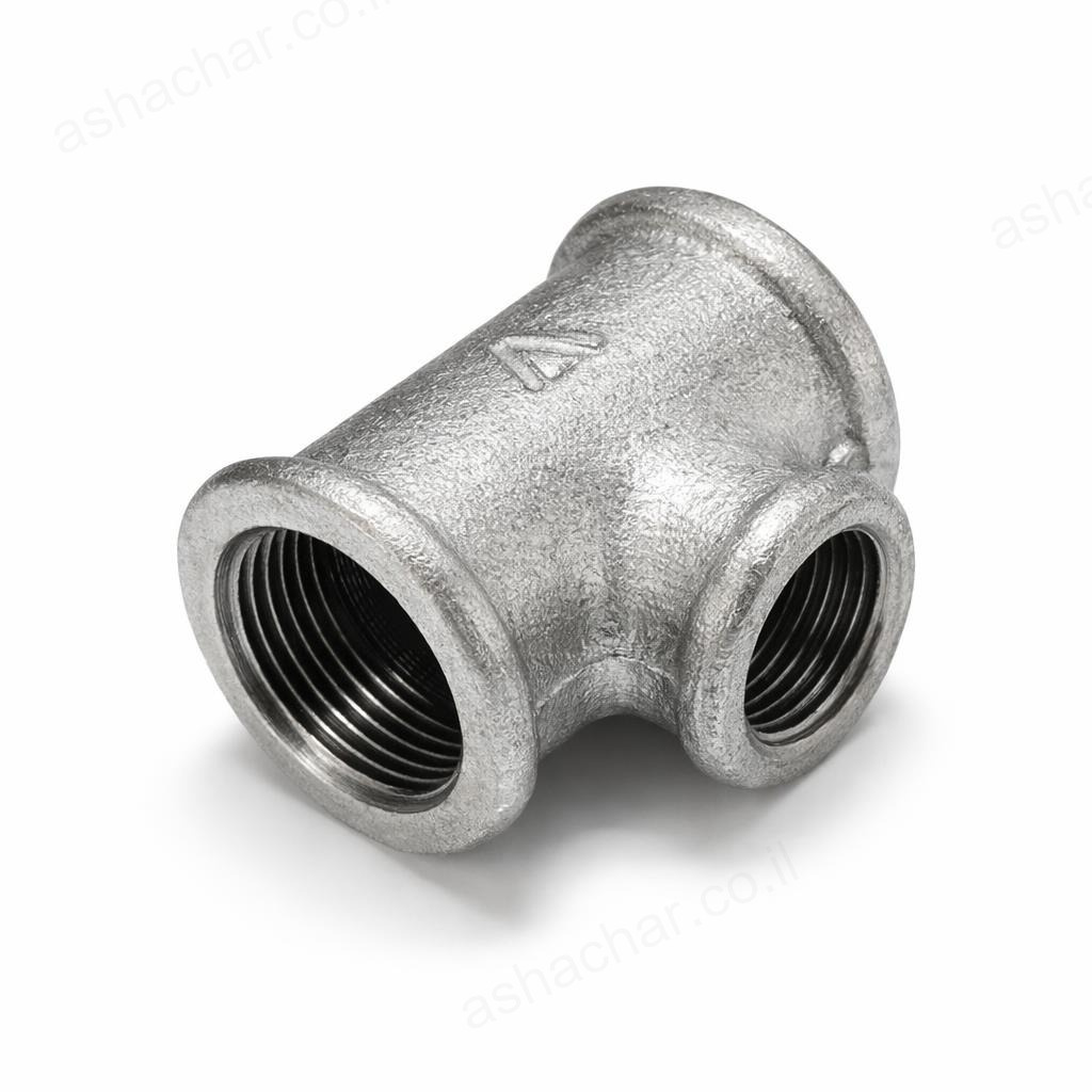 T מעבר מגולוון 3/4 אינץ - 2 פנים/פנים/פנים