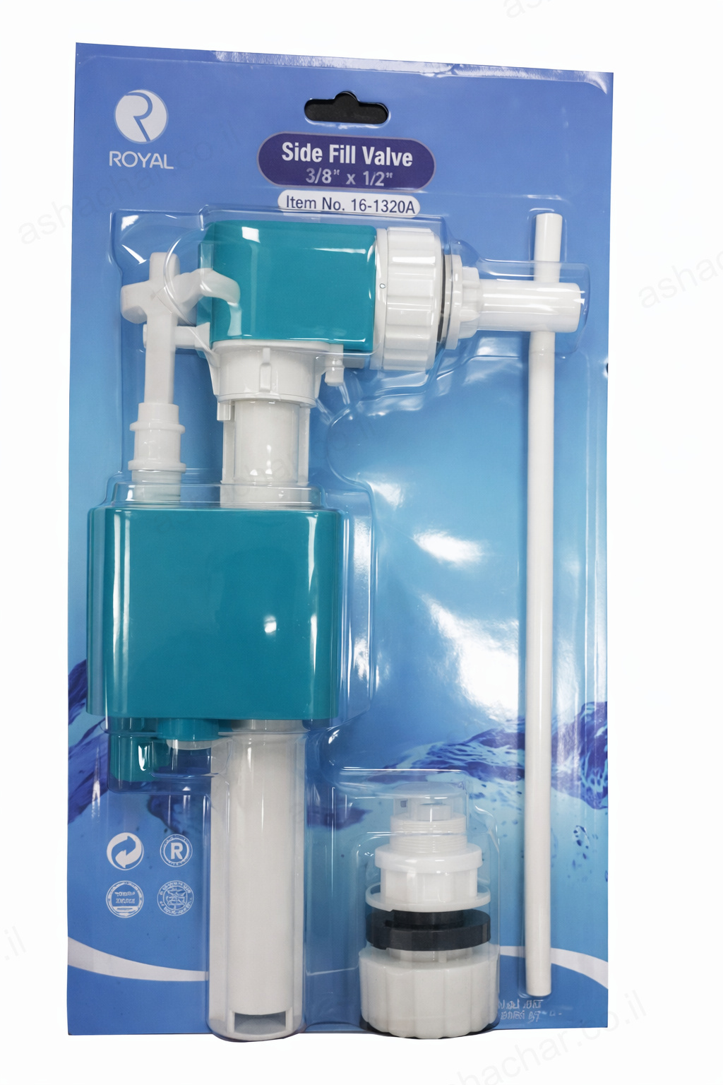 מצוף צד 3/8 משולב ספרינג בבליסטר