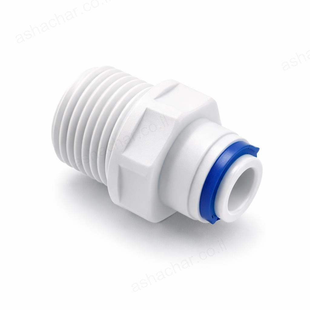 מחבר למטהר מים 3/8 זכר - 6 ממ