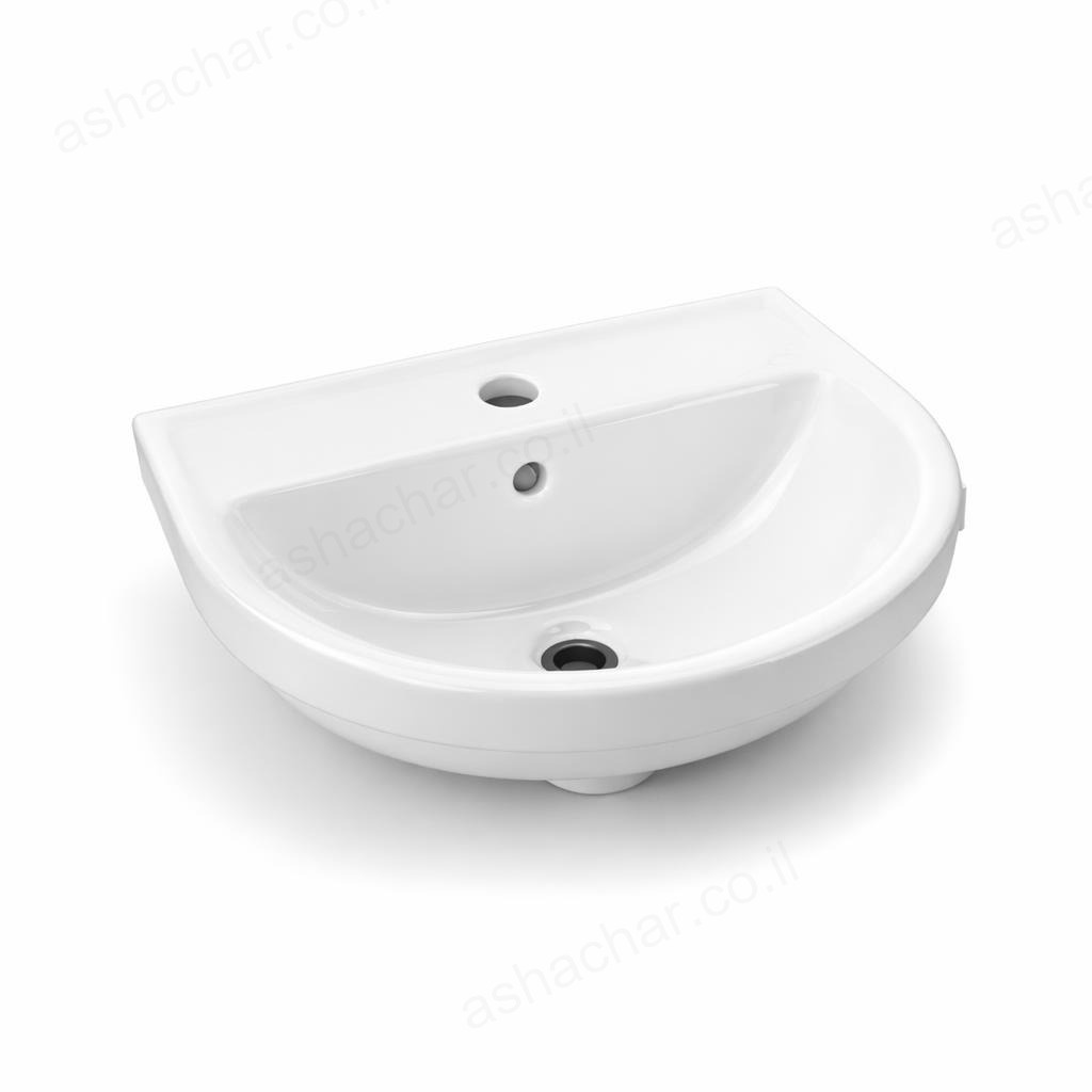 כיור 50 רחצה פרגמון + חור