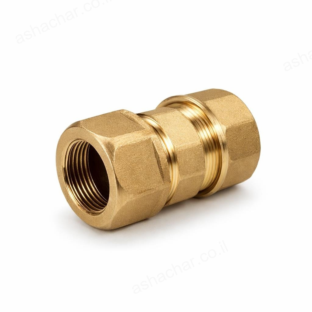 קופלונג טלסקופי נחושת 1/2 אינץ כפול