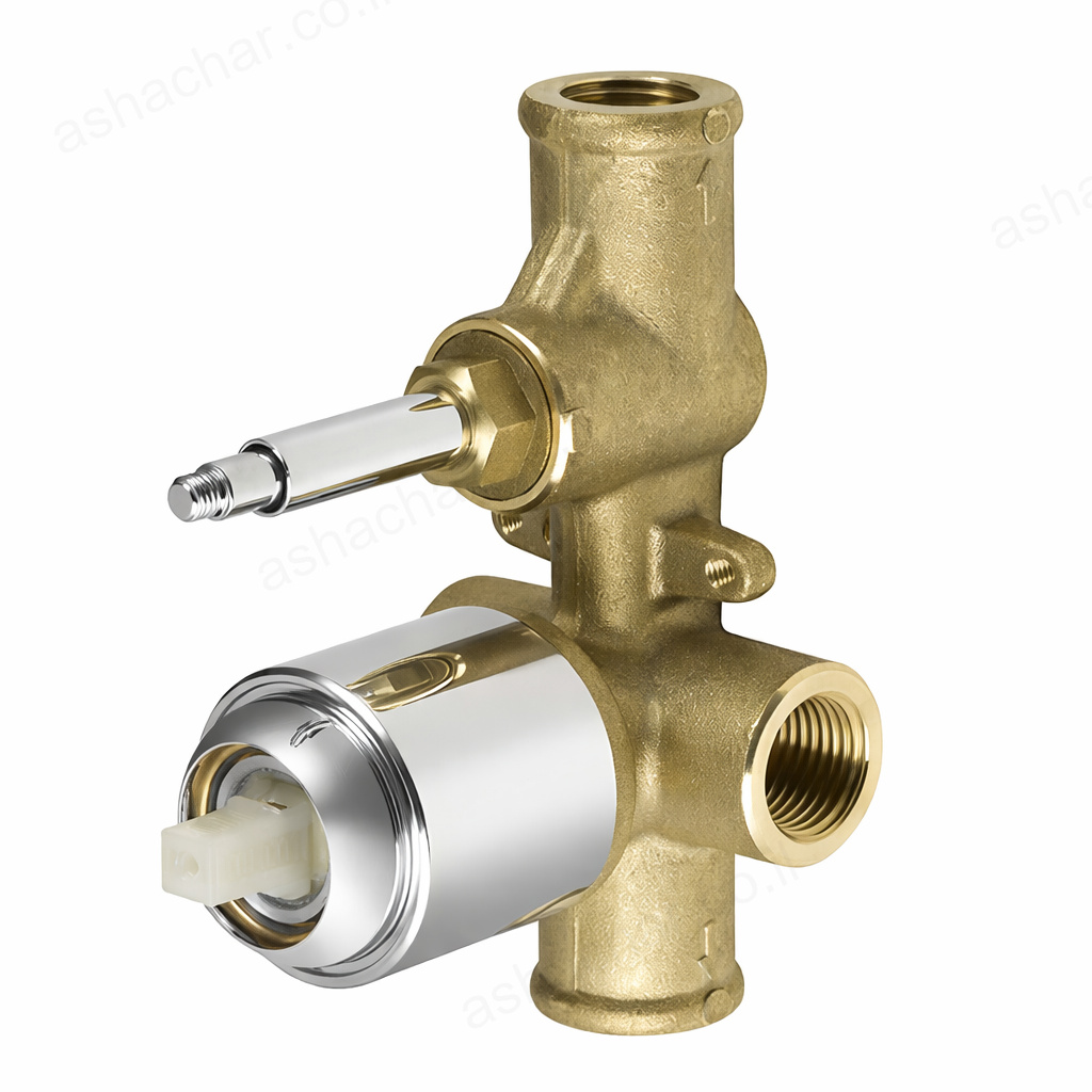 קליר חמת 201677 גוף בלבד לברז אינטרפוץ 4 דרך כפתור עליון לחיצה