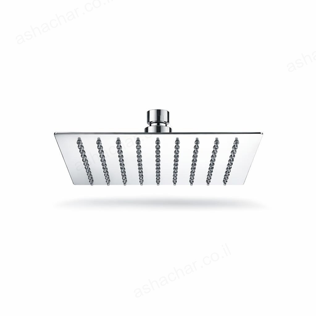 ראש מקלחת 250 ממ מרובע סקוויה נירוסטה דקלו