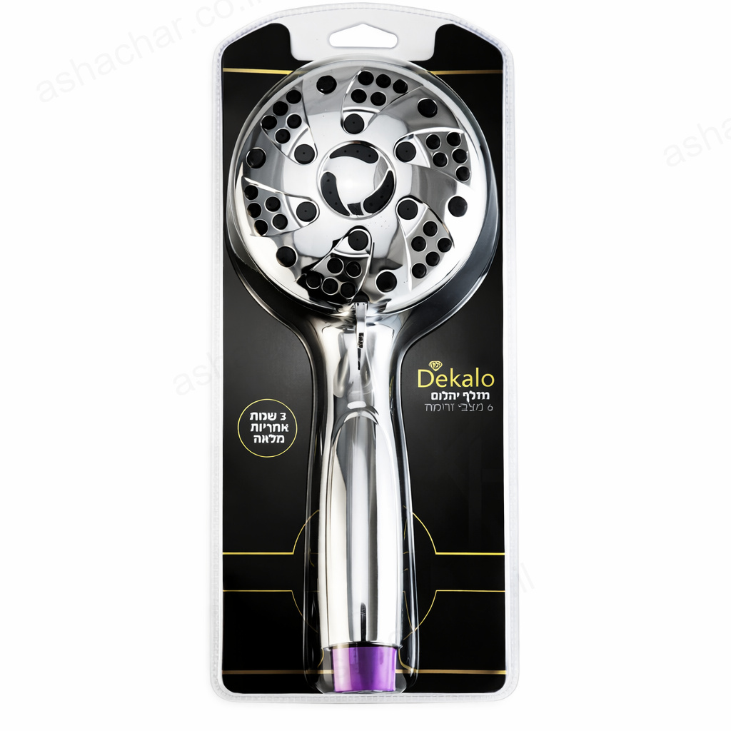 מקלחת יד יהלום 6 מצבי זרימה דקלו