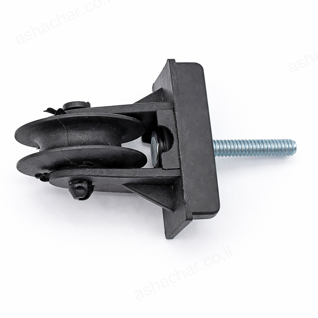 גלגל כביסה פלסטיק שחור