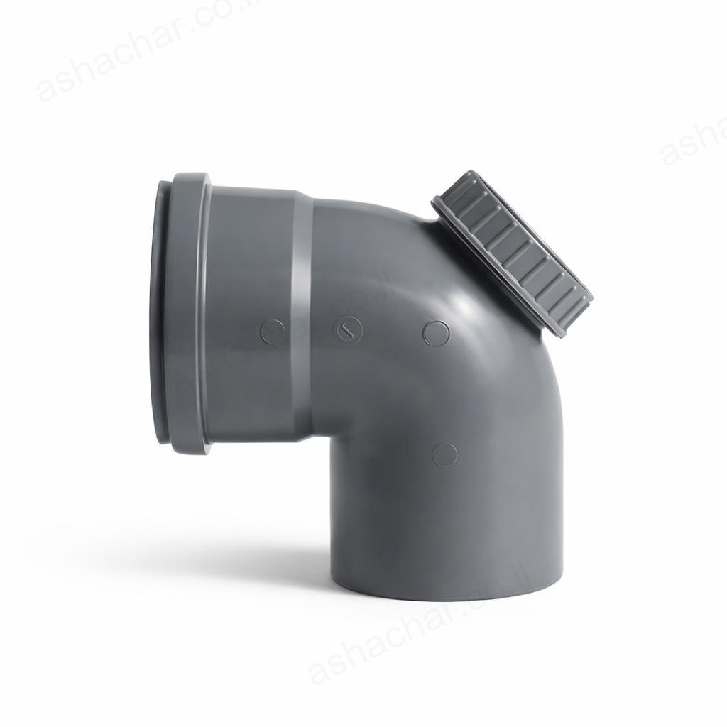 שקע תקע זוית 110 90° עם ביקורת