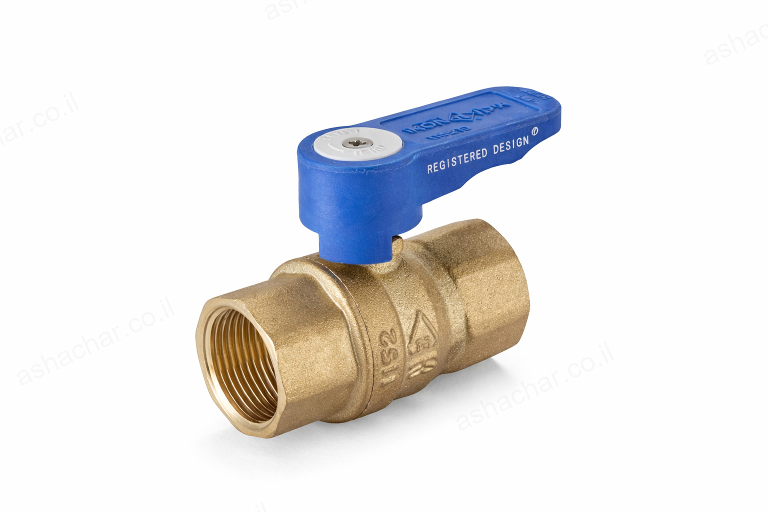 ברז כדורי 1/2 אינץ פ.פ. תקן איקן