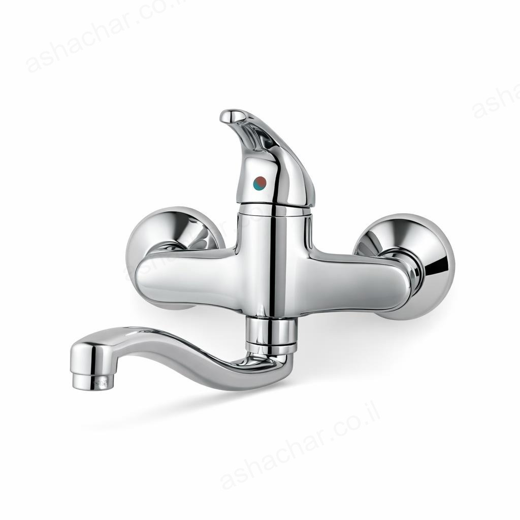 ברז קיר ארוך ענבר 69034 מדגל