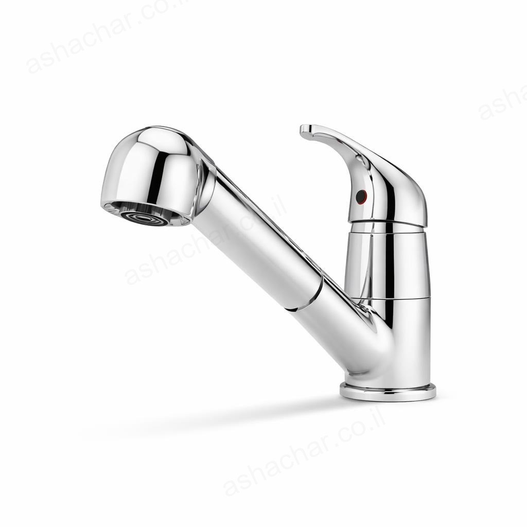 ברז פרח נשלף למטבח ענבר 69810 מדגל