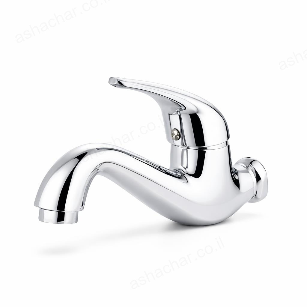 ברז מים קרים מהקיר ידית מיקס מדגל ענבר 69983