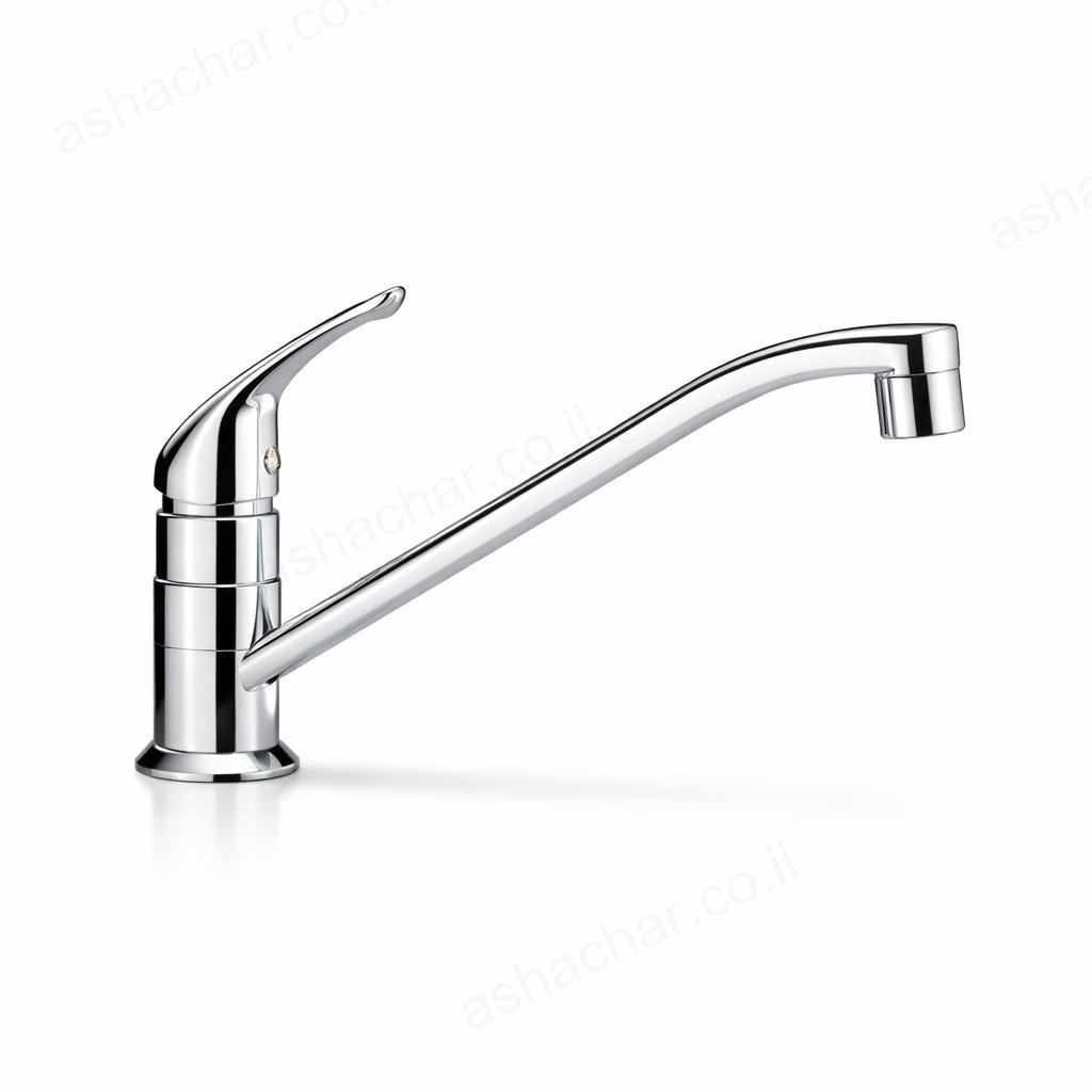 ברז מים קרים עמידה פיה ארוכה ידית מיקס מדגל ענבר 69986